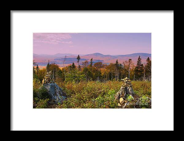 Maine Framed Print featuring the photograph Balanced Living in Maine by Brenda Giasson