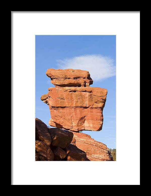 Beautiful Framed Print featuring the photograph Balanced Rock by Steven Krull