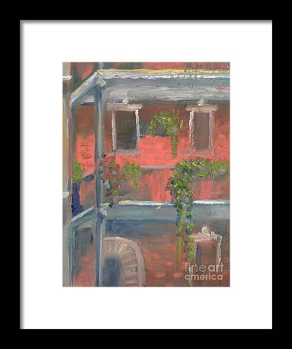 New Orleans Framed Print featuring the painting Balcony I by Lilibeth Andre