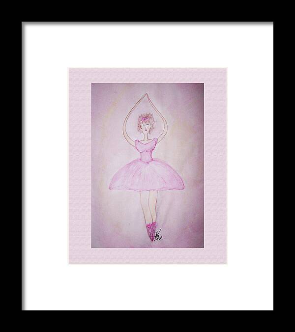 Ballet Dancer Framed Print featuring the painting Ballerina by Susan Turner Soulis