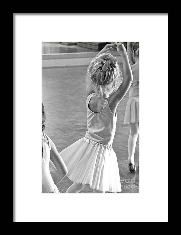 Children's Ballet Framed Print featuring the photograph Ballet Class 3 by Suzanne Oesterling