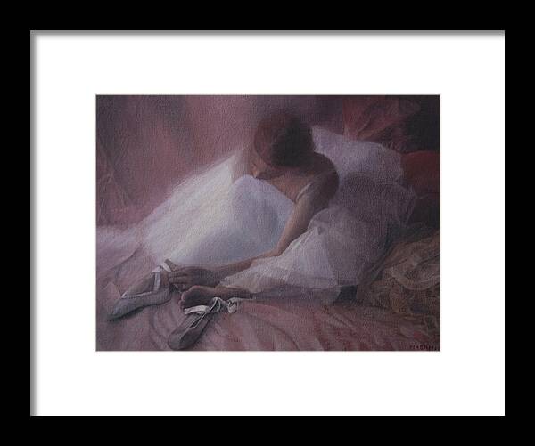 Beauty Framed Print featuring the painting Ballet Shoes by Masami Iida