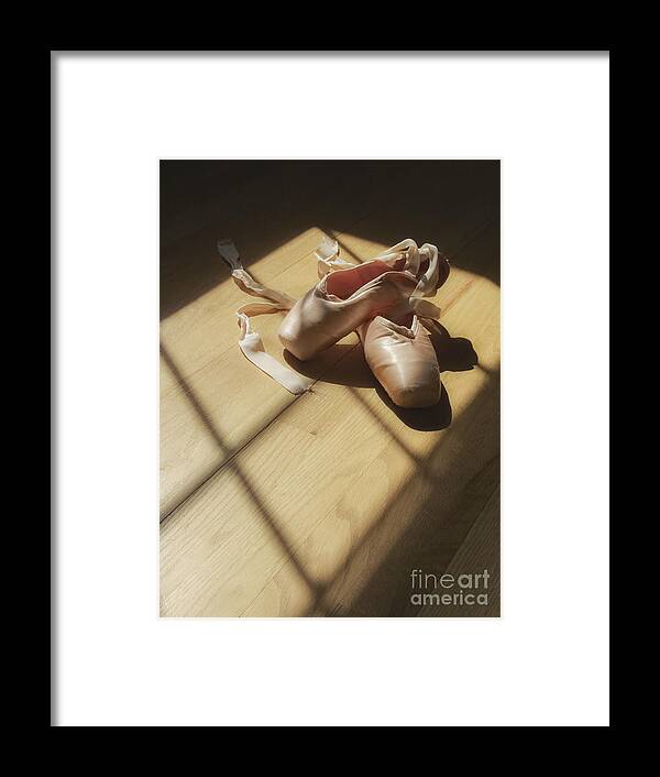 Ballet Framed Print featuring the photograph Ballet Slippers by Diane Diederich