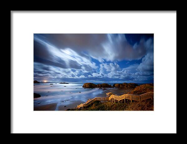 Bandon Framed Print featuring the photograph Bandon Nightlife by Darren White