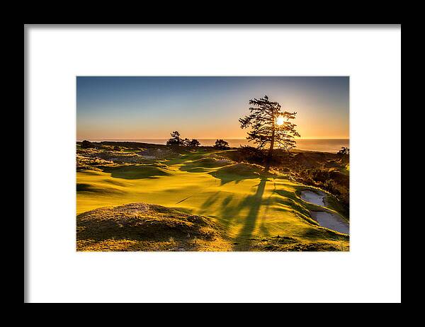 Bandon Dunes Framed Print featuring the photograph Bandon Preserve Sunset by Mike Centioli
