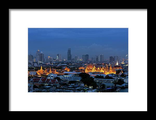 Tranquility Framed Print featuring the photograph Bangkok, Thailand by Monthon Wa