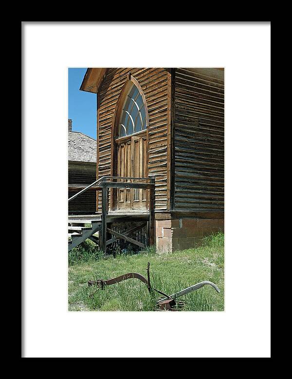 Montana Framed Print featuring the photograph Bannack Church by Bruce Gourley