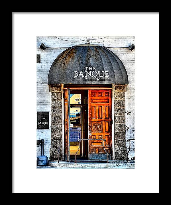 Abstract Framed Print featuring the photograph Banque by Lauren Leigh Hunter Fine Art Photography