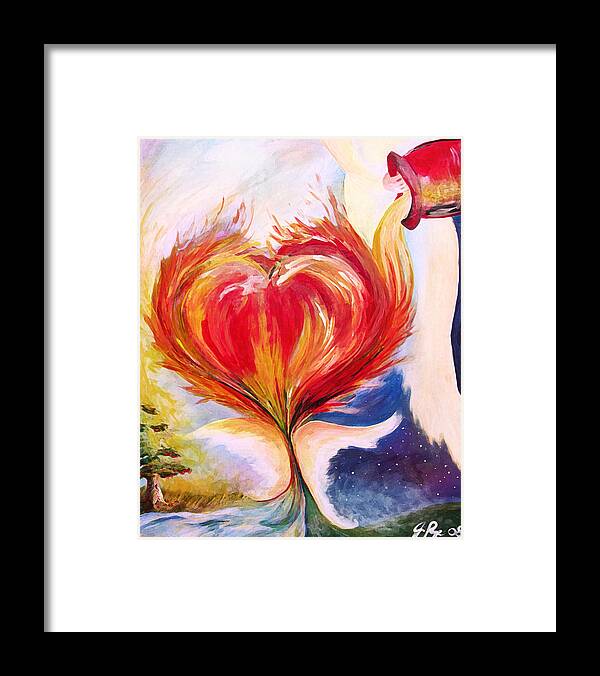Baptize Me With Holy Fire Framed Print featuring the painting Baptize me with holy fire by Jennifer Page