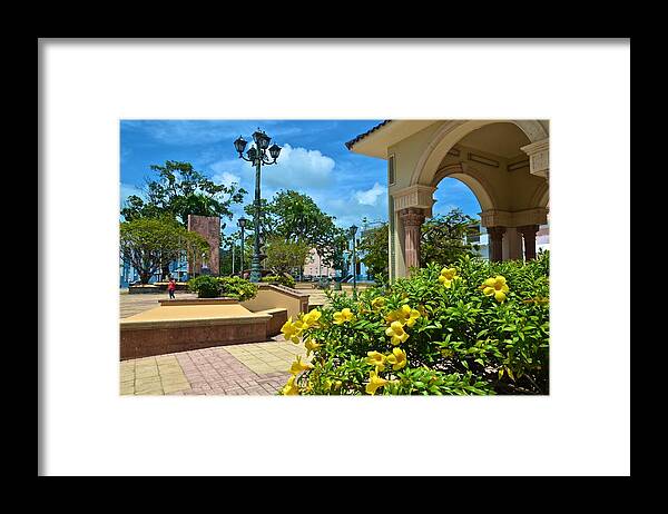 Puerto Rico Framed Print featuring the photograph Barcelo Plaza by Ricardo J Ruiz de Porras