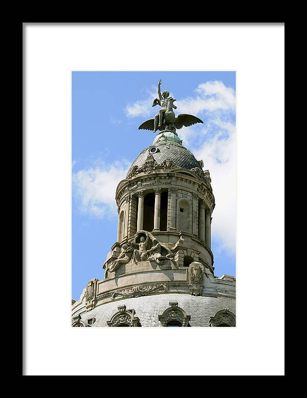 Architectural Detail Framed Print featuring the photograph Barcelona Architecture by Kenneth Murray