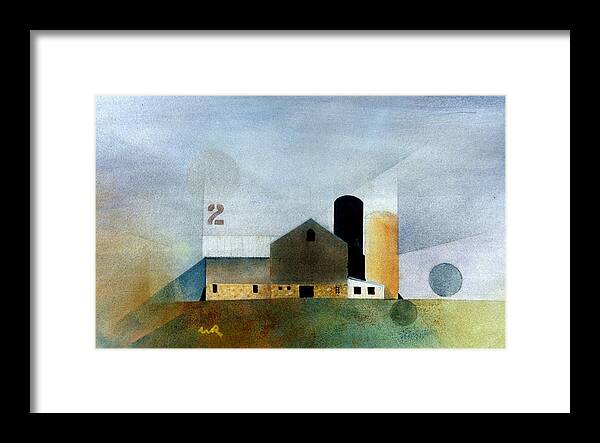Barn Framed Print featuring the painting Barn 2 by William Renzulli