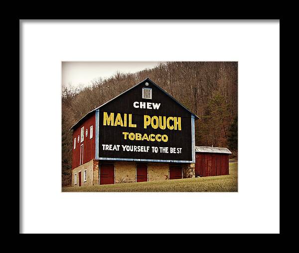 Barn Sign Framed Print featuring the photograph Barn Sign 2 by Dark Whimsy