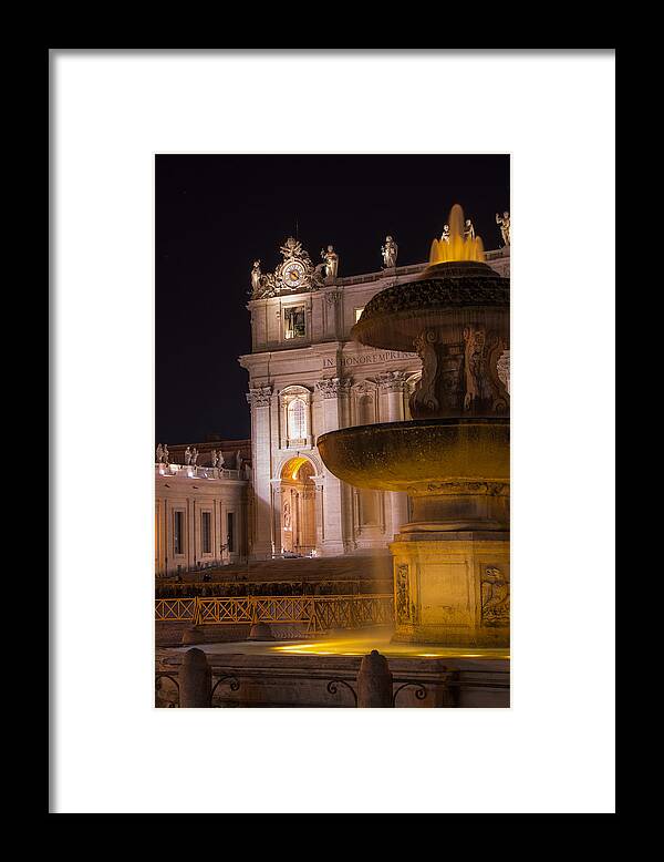 Bascilica Framed Print featuring the photograph St Peters Bascilica #1 by Weir Here And There