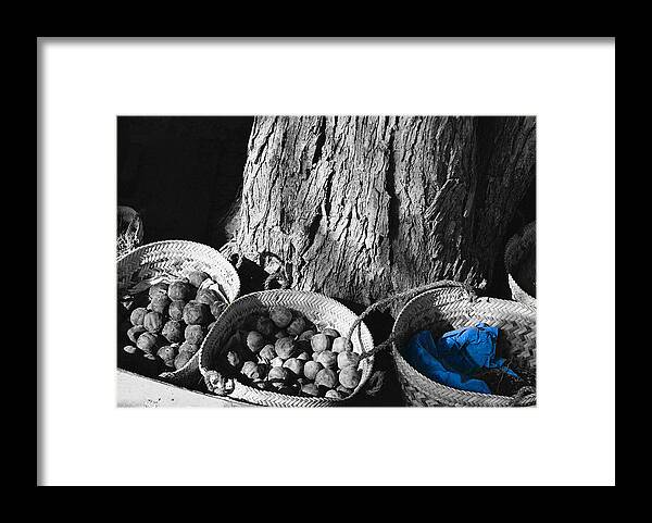Saffron Framed Print featuring the photograph Baskets by Cassandra Buckley