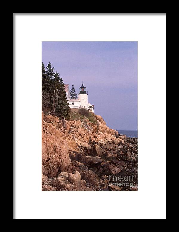 Lighthouse Framed Print featuring the photograph Bass Harbor Head Light by Bruce Roberts