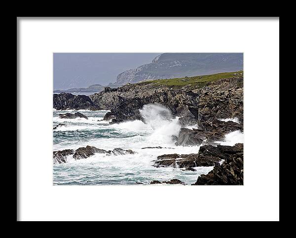 Tony Reddington Photography Framed Print featuring the photograph Battered Coast by Tony Reddington