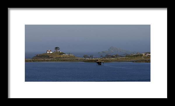 Battery Point Lighthouse Framed Print featuring the photograph Battery Point Lighthouse and Castle Rock by Betty Depee