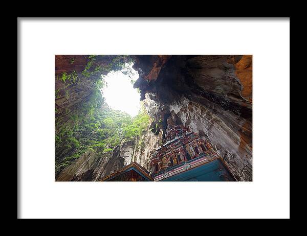 Built Structure Framed Print featuring the photograph Batu Caves, Selangor, Malaysia by Laurie Noble