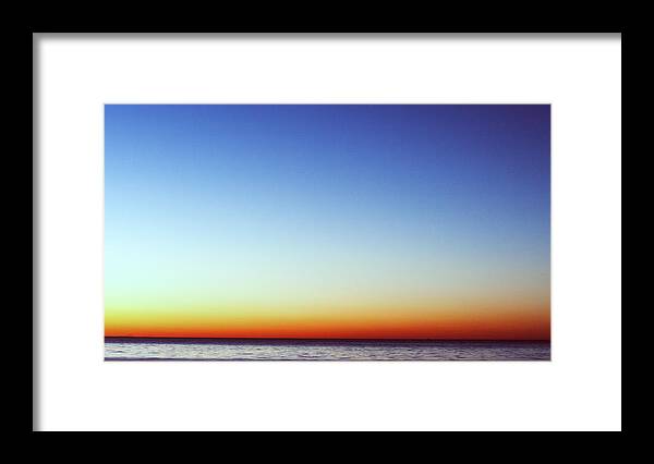Ocean Framed Print featuring the photograph Bay Sky by Frank Winters
