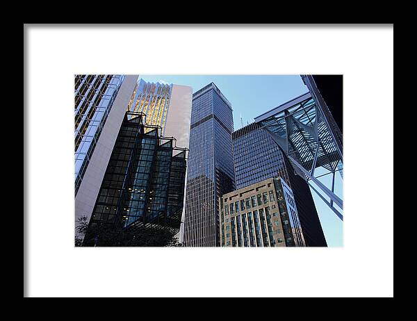 Toronto Framed Print featuring the photograph Bay Street Toronto by Nicky Jameson