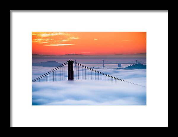 Bay Area Framed Print featuring the photograph Bay Sunrise by Brian Bonham