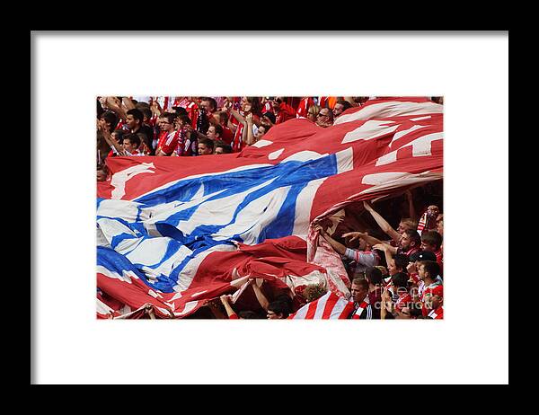 Prott Framed Print featuring the photograph Bayern Munich fans by Rudi Prott