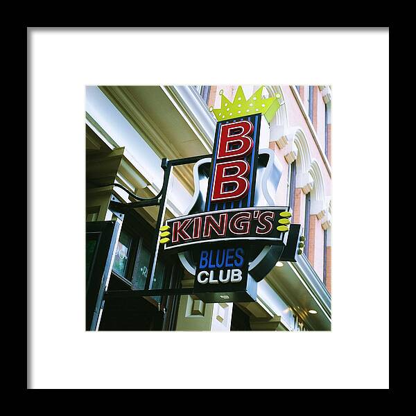 Nashville Framed Print featuring the digital art BB King's Blues Club by Linda Unger