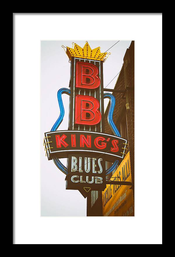 Bb King Framed Print featuring the photograph BB King's Blues Club by Mary Lee Dereske
