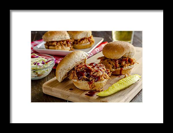 Baked Framed Print featuring the photograph BBQ for Dinner by Teri Virbickis