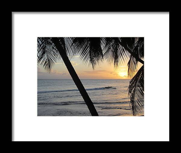Beach Framed Print featuring the photograph Beach at Sunset 2 by Anita Burgermeister