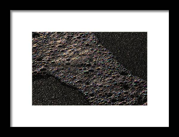 Beach Bubbles Framed Print featuring the photograph Beach Bubbles - 1 of 8 by Scott Lenhart