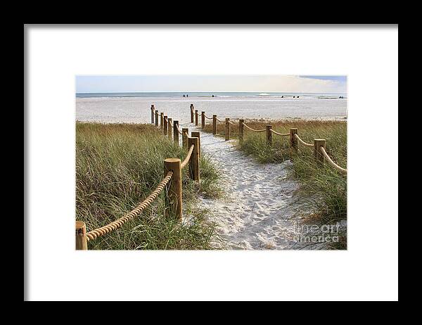 Beach Framed Print featuring the photograph Beach Entrance by Jayne Carney