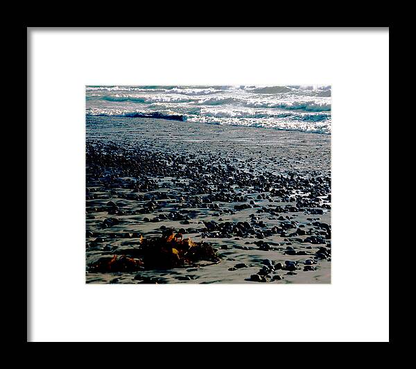 Landscape Framed Print featuring the photograph Pebble Beach  by Gilbert Artiaga