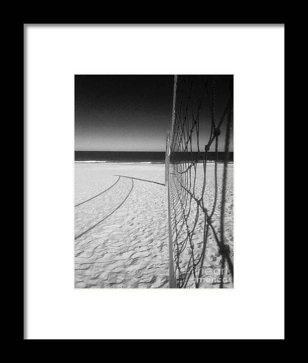 Volleyball Framed Print featuring the photograph Beach volleyball net by WaLdEmAr BoRrErO
