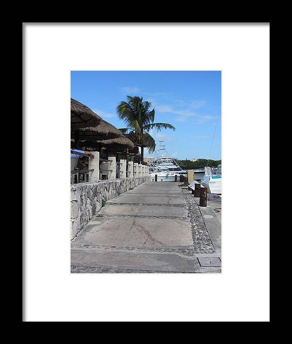 Palm Framed Print featuring the photograph Beachwalk by Dody Rogers