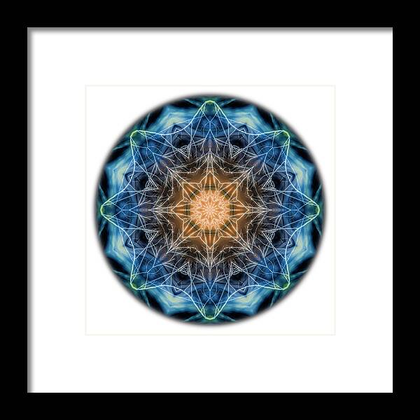 Mandala Framed Print featuring the photograph Beat of the World Mandala by Beth Sawickie