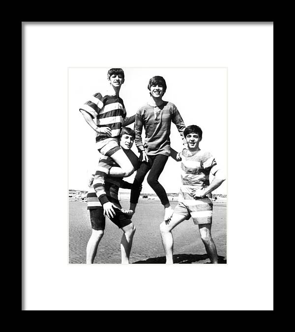 Beatles Framed Print featuring the photograph Beatle Beach by Retro Images Archive