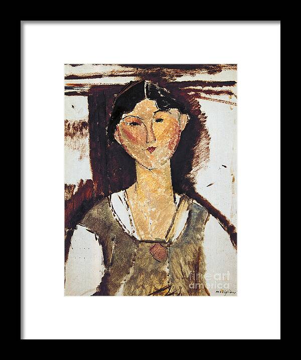 Modigliani Framed Print featuring the painting Beatrice Hastings by Amedeo Modigliani
