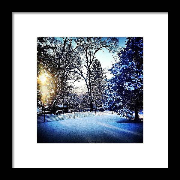 Winter Framed Print featuring the photograph Beautiful After The Storm by Frank J Casella