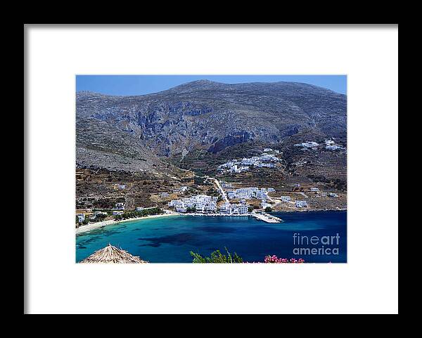 Amorgos Framed Print featuring the photograph Beautiful Amorgos by Aiolos Greek Collections