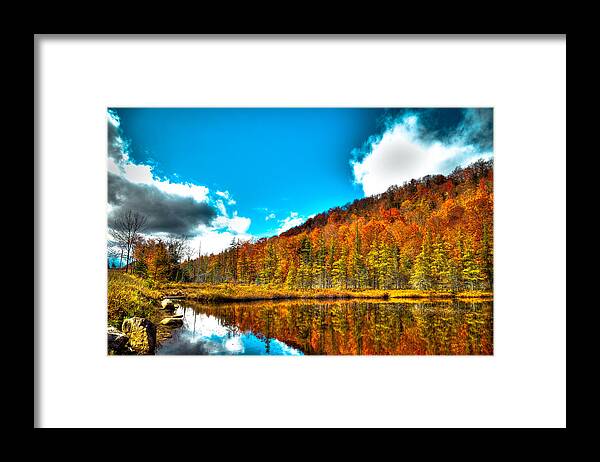 Adirondack's Framed Print featuring the photograph Beautiful Bald Mountain Pond by David Patterson