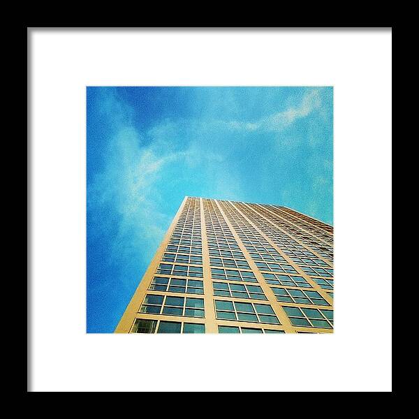  Framed Print featuring the photograph Beautiful Blue Sky Day In Beijing by AJ Don