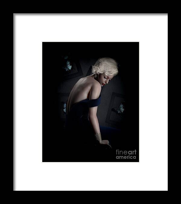 Beautiful Woman Framed Print featuring the digital art Beautiful Creatures by Shanina Conway