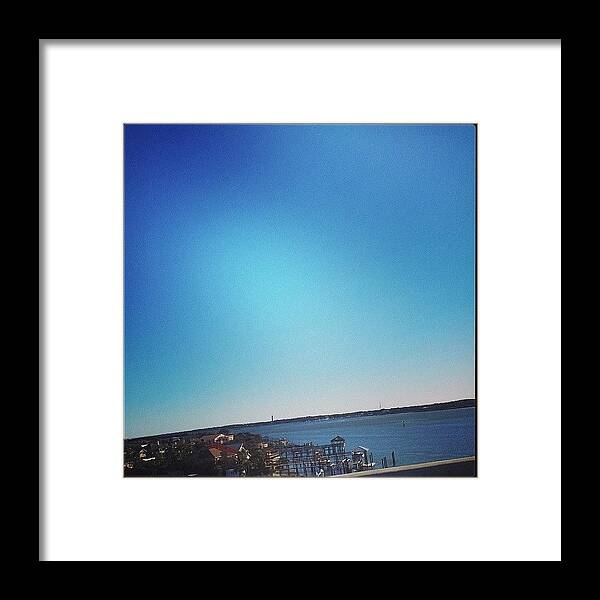 Fla Framed Print featuring the photograph Beautiful Day #beach #stauggie #nature by Colleen Morrison