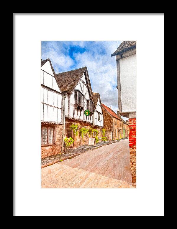 English Village Framed Print featuring the photograph Beautiful Day In An Old English Village - Lacock by Mark Tisdale