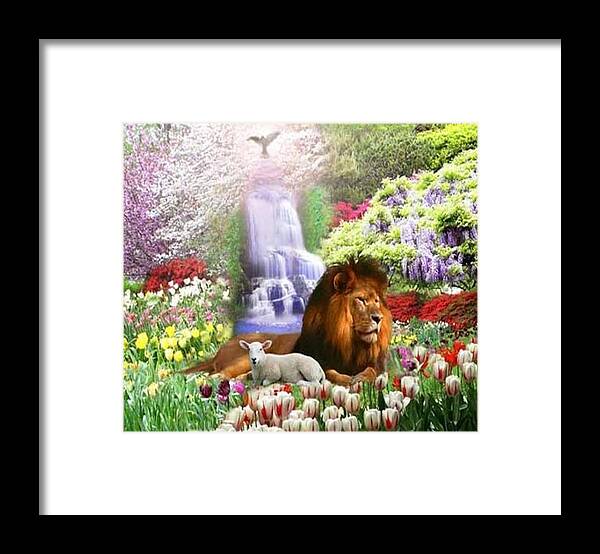 Landscape Framed Print featuring the photograph Beautiful Garden by Cim Paddock