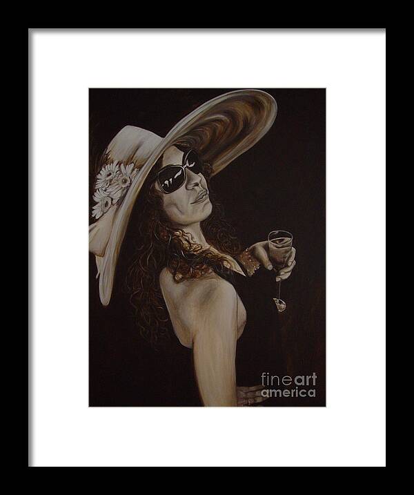 Portrait Framed Print featuring the painting Beautiful Imperfection by Bonnie Peacher