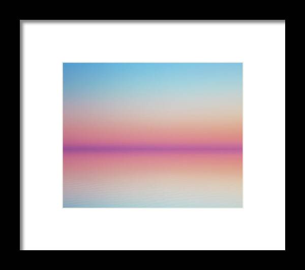 Tranquility Framed Print featuring the photograph Beautiful Minimalist Art Landscape With by Artur Debat