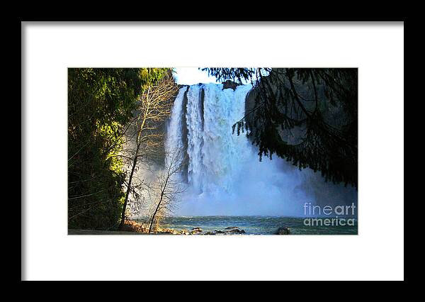 Snoquomish Falls Framed Print featuring the photograph Beautiful Snoquomish Waterfalls by Scott Cameron